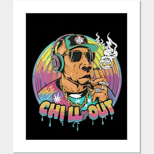 Chill Out: Hip Hop Dog Art Piece Posters and Art